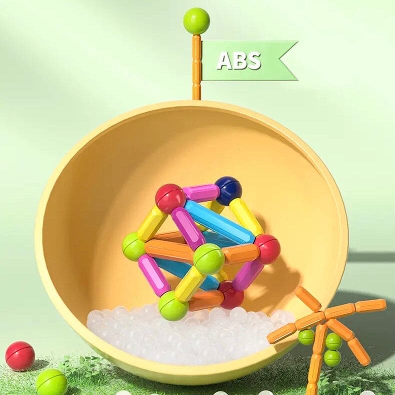 Magnetic Blocks Bar Toy, Magnetic Sticks & Balls Building Blocks Toys, Children's Magnetic Construction Set, Toddler Learning Sensory Toys for Kids, Learning Educational Stacking Toys for Kids Magnetic Blocks Bar Toy, Magnetic Sticks & Balls Building Blocks Toys, Children's Magnetic Construction Set, Toddler Learning Sensory Toys for Kids, Learning Educational Stacking Toys for Kids
